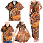 Australia Mother's Day 2026 Indigenous Art Family Matching Tank Maxi Dress and Hawaiian Shirt