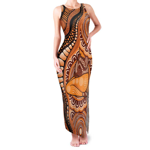 Australia Mother's Day 2026 Indigenous Art Family Matching Tank Maxi Dress and Hawaiian Shirt