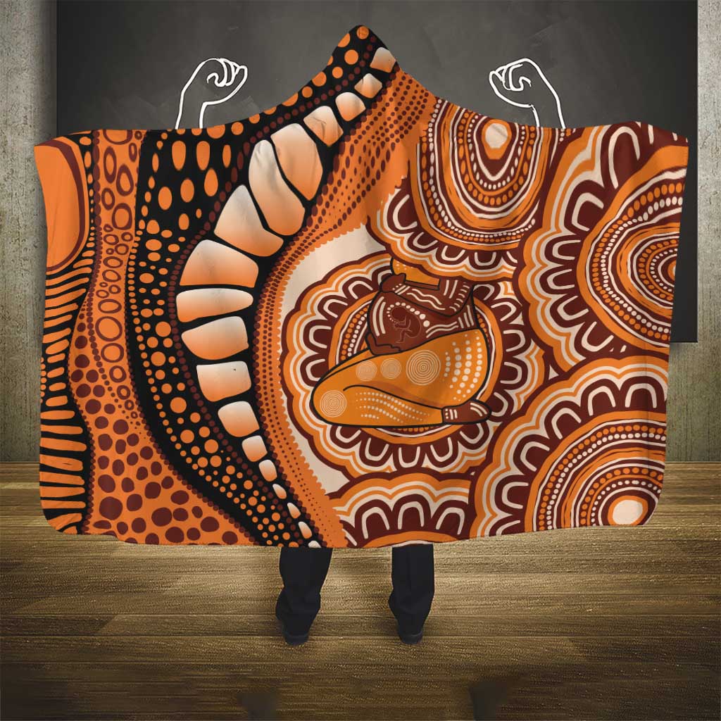 Australia Mother's Day 2026 Indigenous Art Hooded Blanket