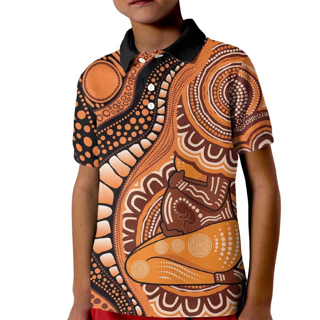 Australia Mother's Day 2026 Indigenous Art Kid Polo Shirt