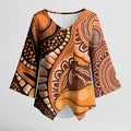 Australia Mother's Day 2026 Indigenous Art Kimono Sleeve Blouse