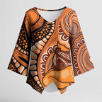 Australia Mother's Day 2026 Indigenous Art Kimono Sleeve Blouse