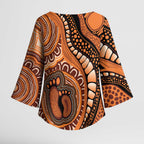 Australia Mother's Day 2026 Indigenous Art Kimono Sleeve Blouse