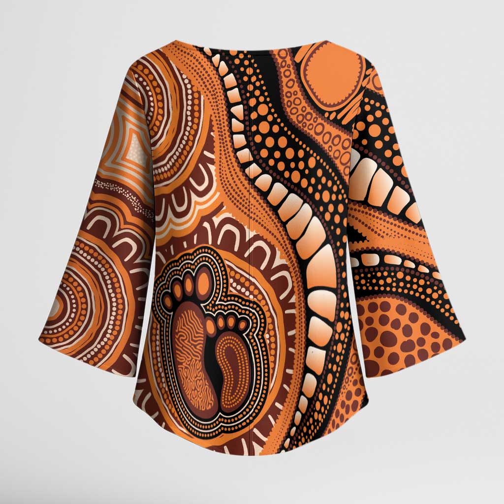 Australia Mother's Day 2026 Indigenous Art Kimono Sleeve Blouse