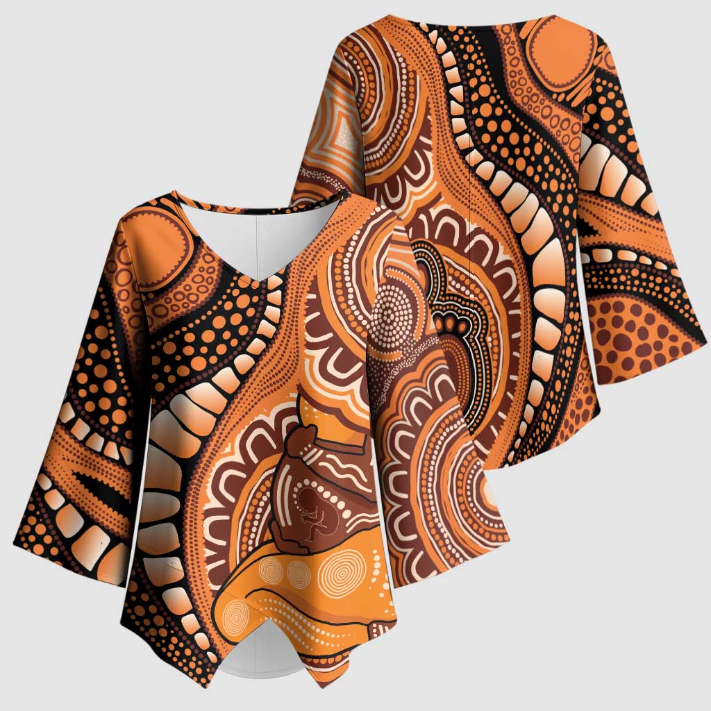 Australia Mother's Day 2026 Indigenous Art Kimono Sleeve Blouse