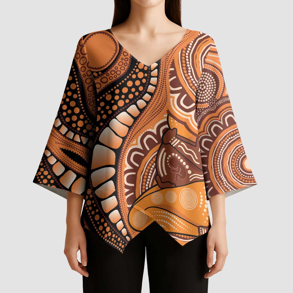 Australia Mother's Day 2026 Indigenous Art Kimono Sleeve Blouse