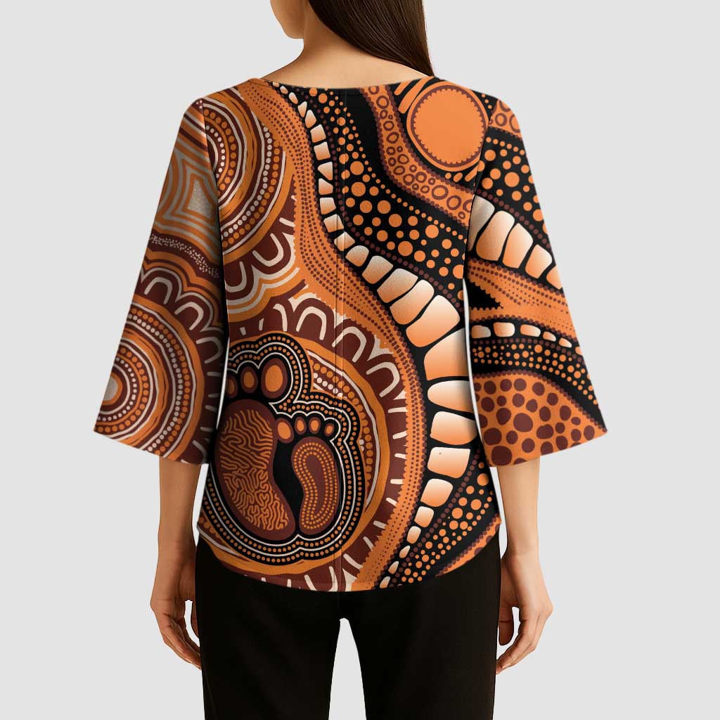 Australia Mother's Day 2026 Indigenous Art Kimono Sleeve Blouse