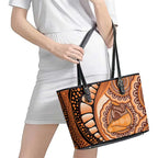 Australia Mother's Day 2026 Indigenous Art Leather Tote Bag