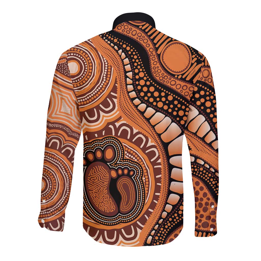 Australia Mother's Day 2026 Indigenous Art Long Sleeve Button Shirt