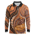 Australia Mother's Day 2026 Indigenous Art Long Sleeve Polo Shirt