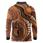 Australia Mother's Day 2026 Indigenous Art Long Sleeve Polo Shirt