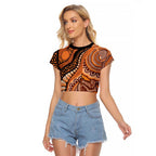 Australia Mother's Day 2026 Indigenous Art Raglan Cropped T Shirt