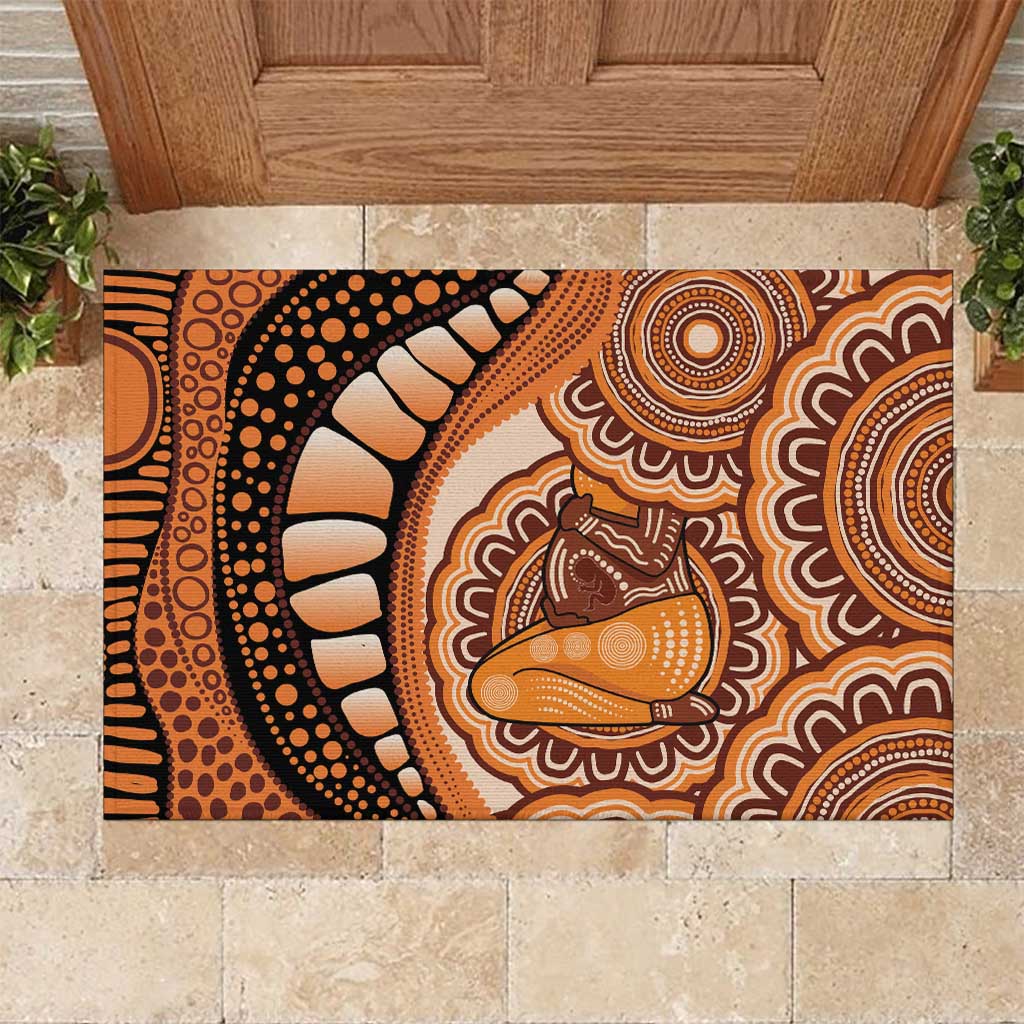Australia Mother's Day 2026 Indigenous Art Rubber Doormat
