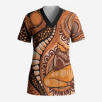 Australia Mother's Day 2026 Indigenous Art Scrub Top