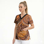 Australia Mother's Day 2026 Indigenous Art Scrub Top
