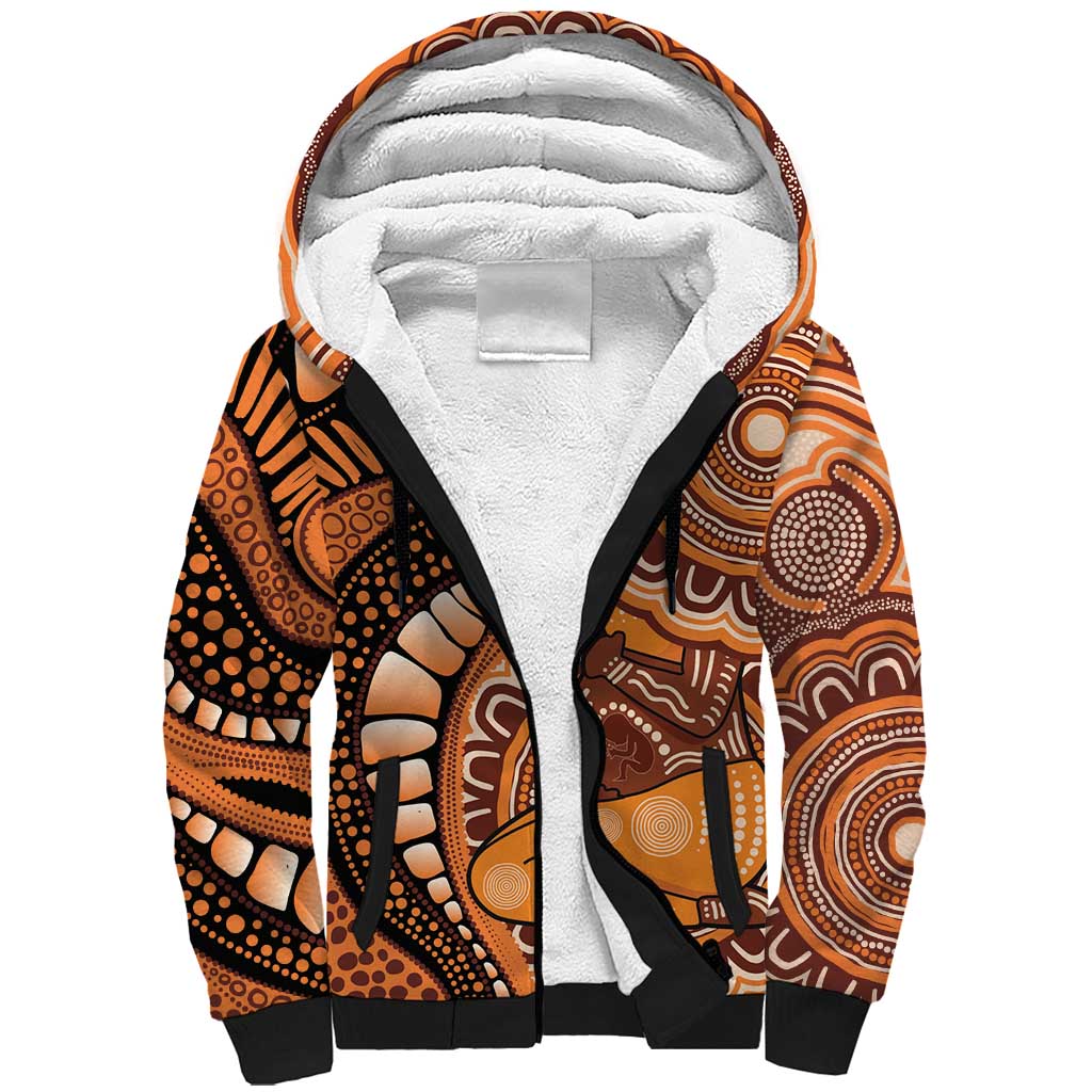 Australia Mother's Day 2026 Indigenous Art Sherpa Hoodie