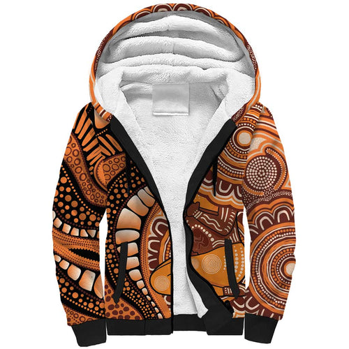 Australia Mother's Day 2026 Indigenous Art Sherpa Hoodie