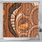 Australia Mother's Day 2026 Indigenous Art Shower Curtain