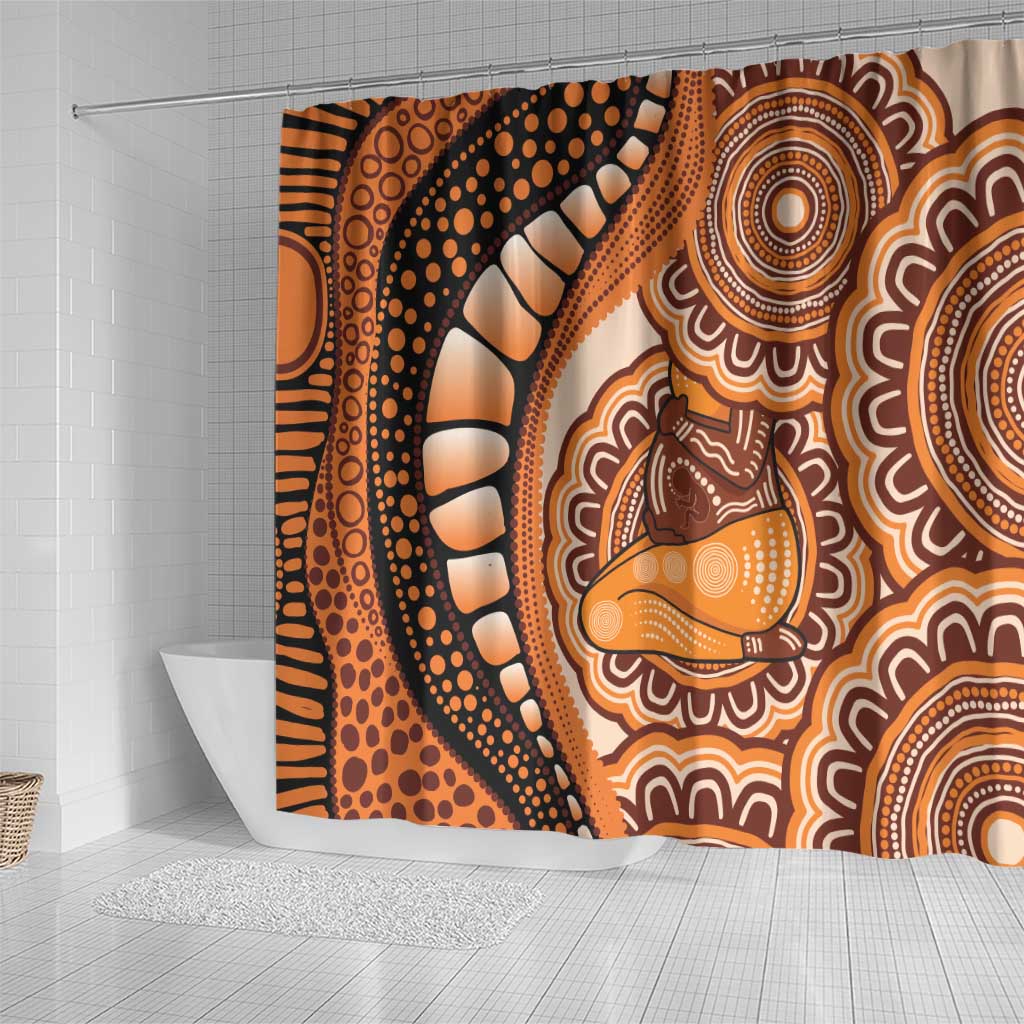 Australia Mother's Day 2026 Indigenous Art Shower Curtain