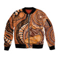 Australia Mother's Day 2026 Indigenous Art Sleeve Zip Bomber Jacket