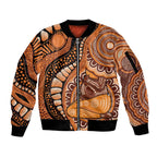 Australia Mother's Day 2026 Indigenous Art Sleeve Zip Bomber Jacket