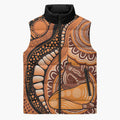 Australia Mother's Day 2026 Indigenous Art Sleeveless Puffer Jacket