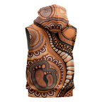 Australia Mother's Day 2026 Indigenous Art Sleeveless Zip Hoodie