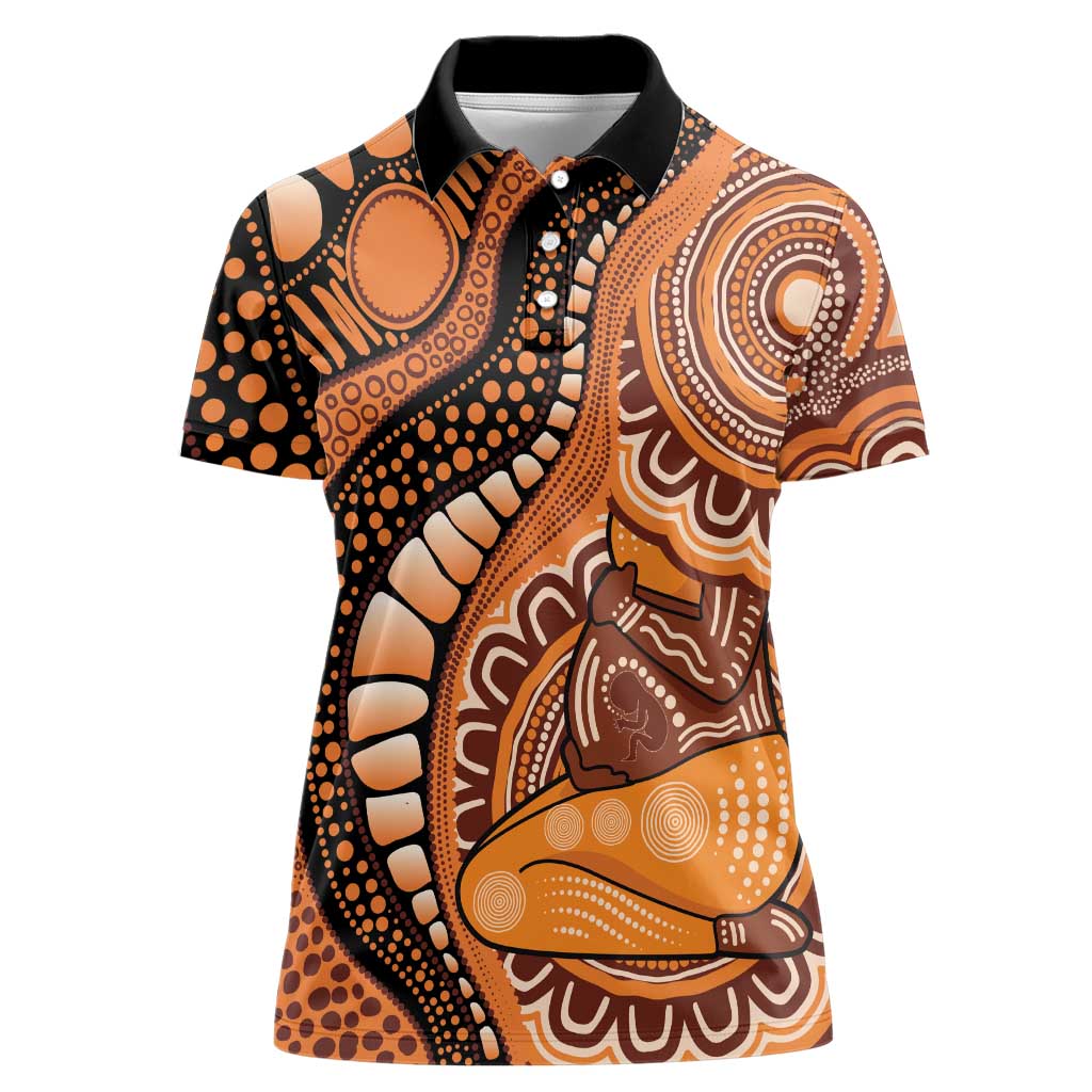 Australia Mother's Day 2026 Indigenous Art Women Polo Shirt