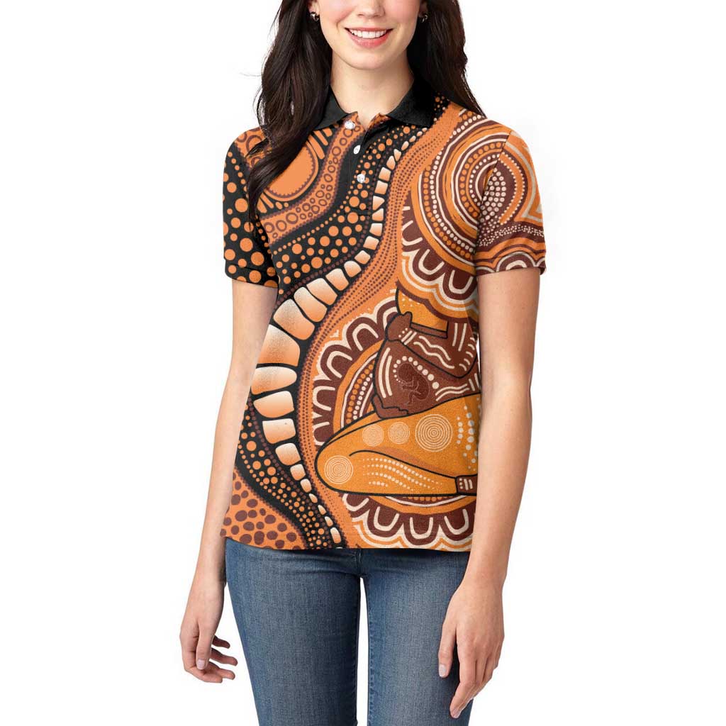 Australia Mother's Day 2026 Indigenous Art Women Polo Shirt