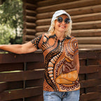 Australia Mother's Day 2026 Indigenous Art Women Polo Shirt