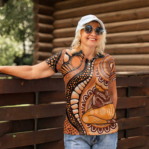 Australia Mother's Day 2026 Indigenous Art Women Polo Shirt