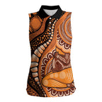 Australia Mother's Day 2026 Indigenous Art Women Sleeveless Polo Shirt