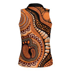 Australia Mother's Day 2026 Indigenous Art Women Sleeveless Polo Shirt