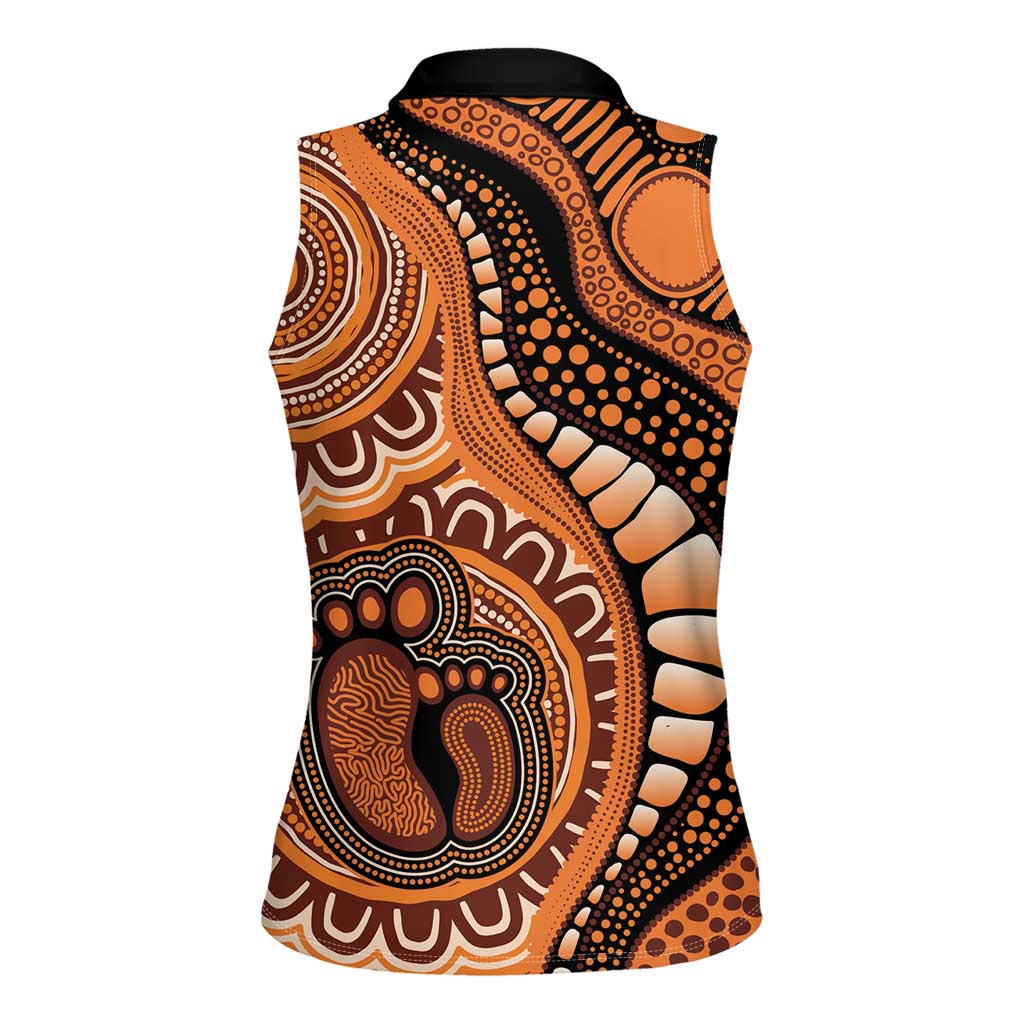 Australia Mother's Day 2026 Indigenous Art Women Sleeveless Polo Shirt