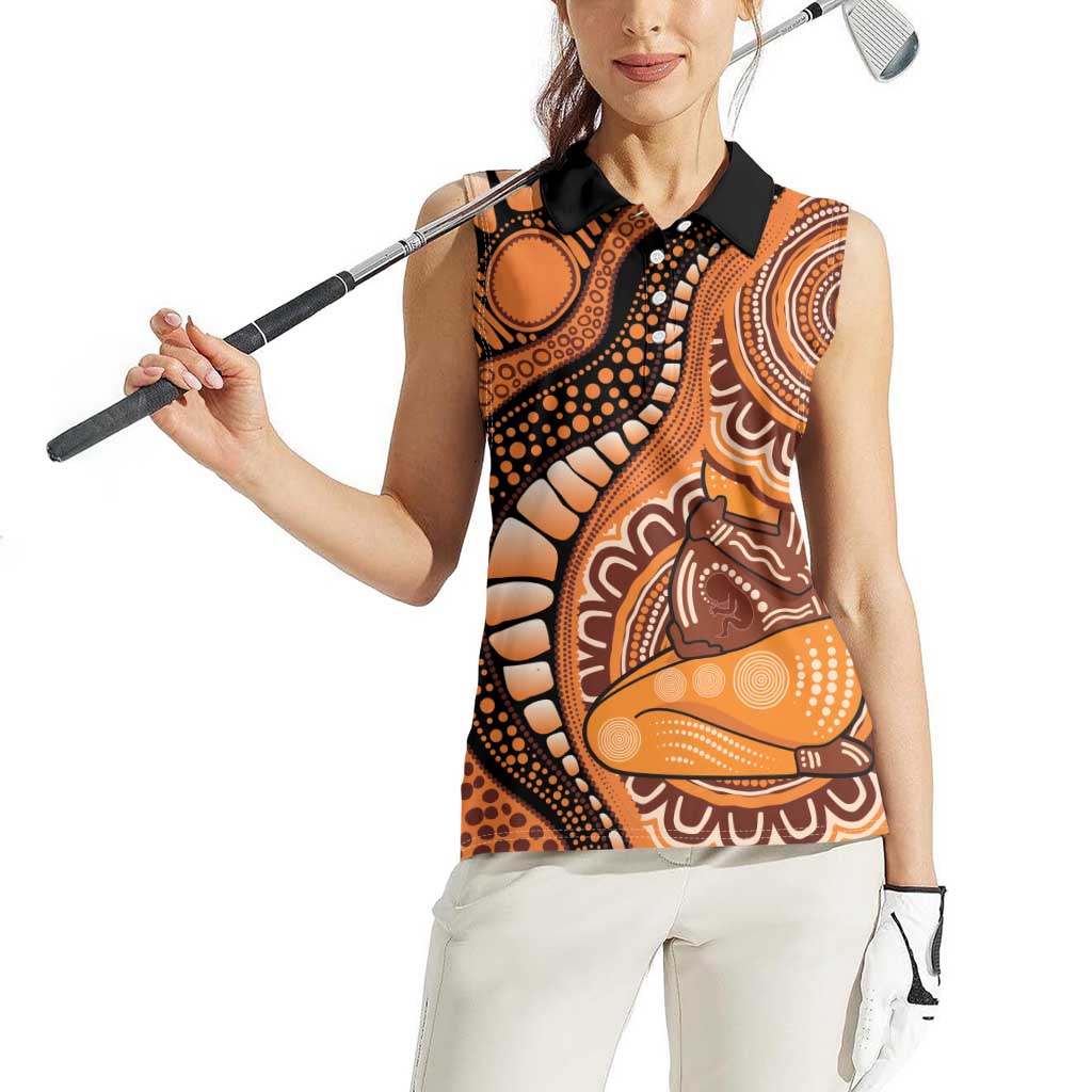Australia Mother's Day 2026 Indigenous Art Women Sleeveless Polo Shirt