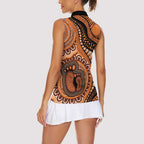 Australia Mother's Day 2026 Indigenous Art Women Sleeveless Polo Shirt