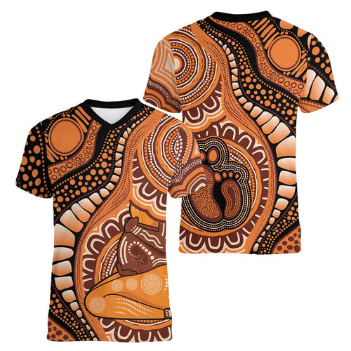 Australia Mother's Day 2026 Indigenous Art Women V-Neck T-Shirt