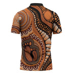 Australia Mother's Day 2026 Indigenous Art Zipper Polo Shirt