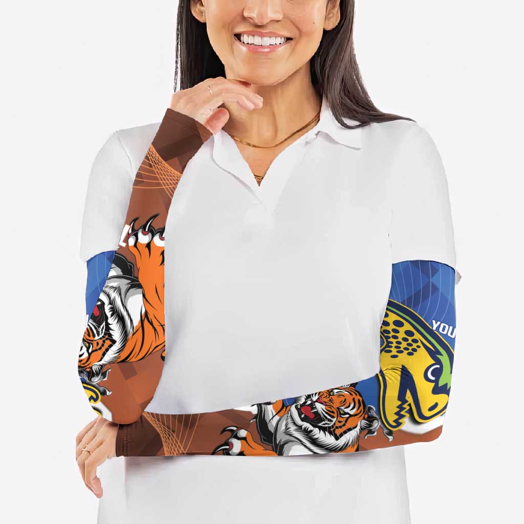 Personalised Tigers and Eels Rugby Arm Sleeves Dynamic Style