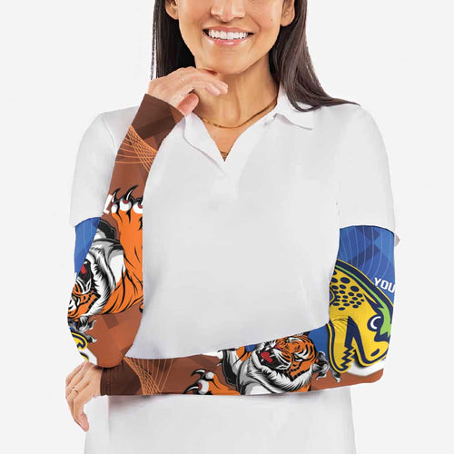 Personalised Tigers and Eels Rugby Arm Sleeves Dynamic Style