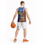 Personalised Tigers and Eels Rugby Basketball Jersey Dynamic Style