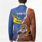 Personalised Tigers and Eels Rugby Blazer Dynamic Style