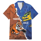 Personalised Tigers and Eels Rugby Hawaiian Shirt Dynamic Style
