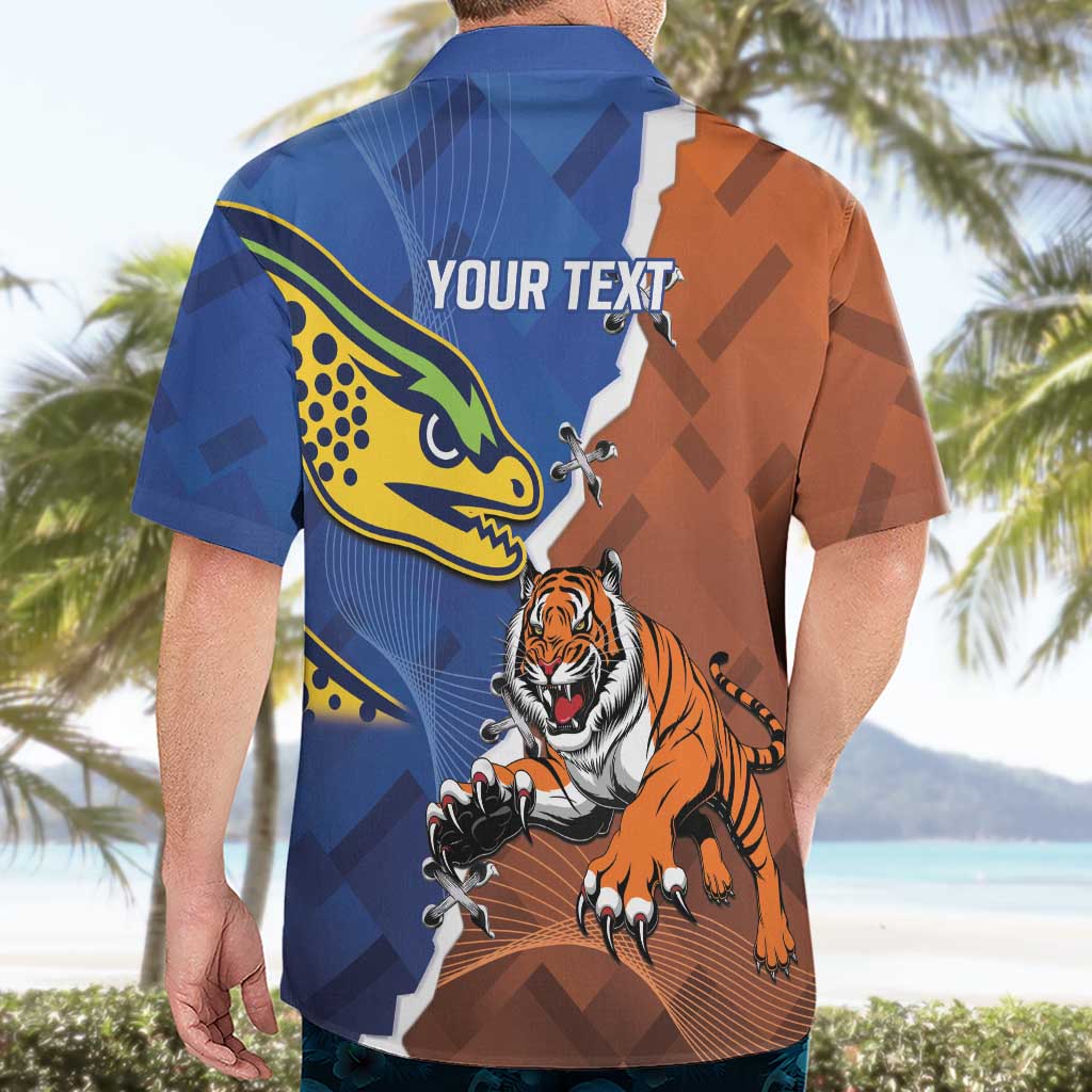 Personalised Tigers and Eels Rugby Hawaiian Shirt Dynamic Style