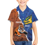Personalised Tigers and Eels Rugby Hawaiian Shirt Dynamic Style
