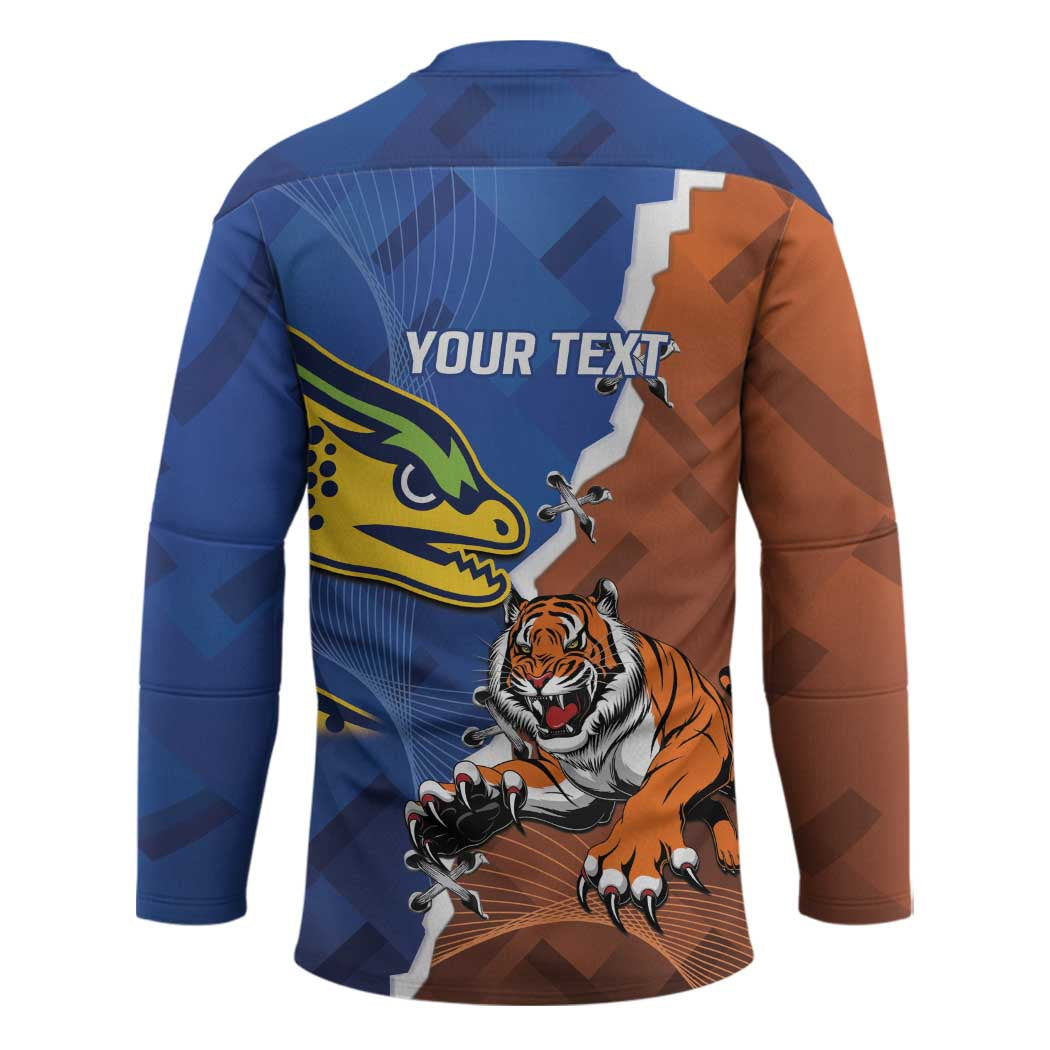 Personalised Tigers and Eels Rugby Hockey Jersey Dynamic Style