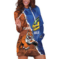 Personalised Tigers and Eels Rugby Hoodie Dress Dynamic Style