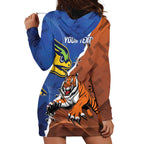 Personalised Tigers and Eels Rugby Hoodie Dress Dynamic Style
