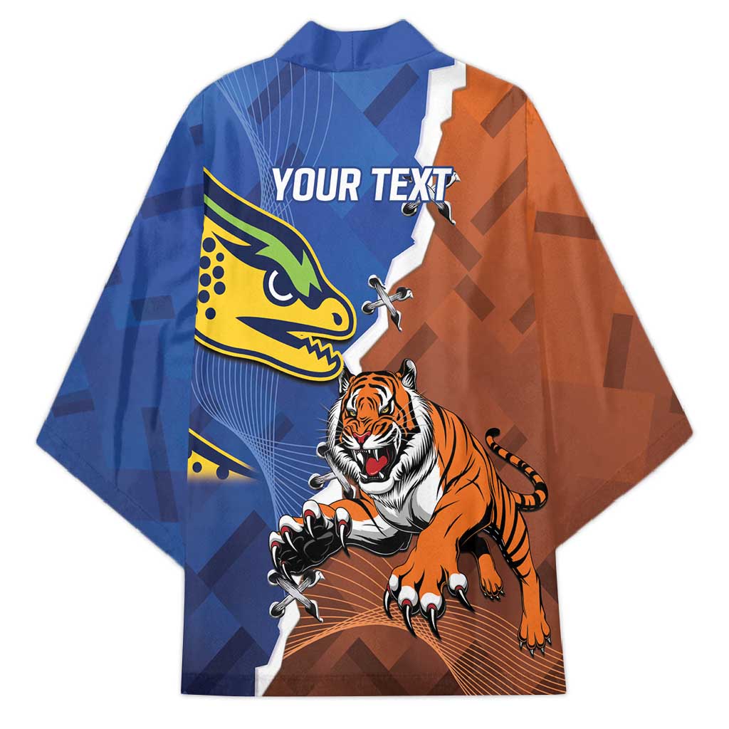 Personalised Tigers and Eels Rugby Kimono Dynamic Style