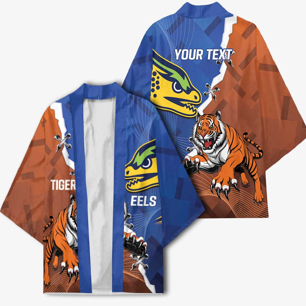 Personalised Tigers and Eels Rugby Kimono Dynamic Style